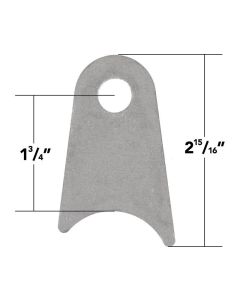 Weld On Coped Tabs Offset 1.75" Cope (10 Pack)