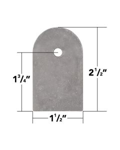 3/16" Thick Weld On Flat Tabs, 2.5" (10 Pack)