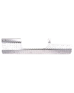 Toyota FJ Cruiser Tailgate Lower Cover Aluminum Diamond Plate (3930)