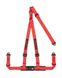 Corbeau 2" Red 3-Point Bolt-In Harness
