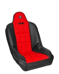 Corbeau Baja SS Seat Black Vinyl/Red Cloth