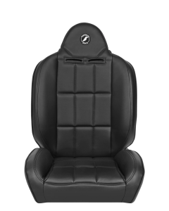 Corbeau Baja RS Seat Pair Black Vinyl / Gray Cloth