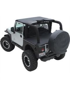 Protect your spare tire from UV rays, and road grime. Made of colored fabrics to coordinate with Smittybilt's other soft goods.