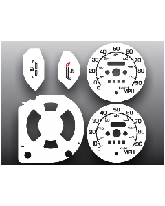 86-88 Samurai Face Gauges, NO-Tach - w/ Install Kit
