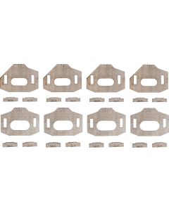 Weld-on Lower Control Arm Cam Tab Gussets for 2016+ Tacoma, 2010+ 4Runner, 2010+ FJ Cruiser