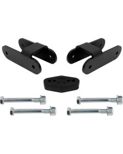2015+ Chevy Colorado/GMC Canyon Rear Lift Shackles - Black Powder Coat