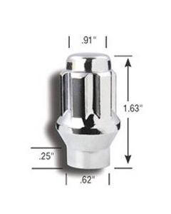 SMALL DIAMETER SPLINE DRIVE E/T STYLE DUPLEX LUG NUTS, 14MM X 1.5