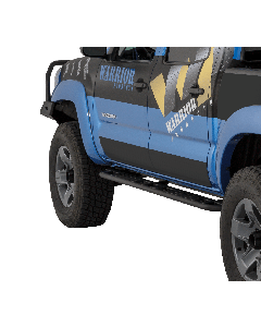 2005-2015 Toyota Tacoma Sideplates - Smooth Black Steel - Double Cab by Warrior Products (S4900)