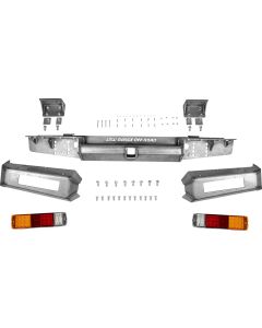 Suzuki Samurai Defiant Armor Rear Bumper by Low Range Off-Road | Bare