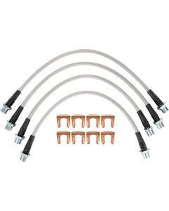 2007-2016 Toyota Tundra Stainless Steel Brake Line Kit - Front and Rear 4" Longer Than Stock